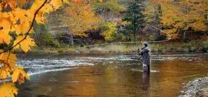 fly fisherman on the margaree river cape breton nova scotia picture id466169383