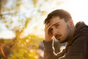 Young Man Feeling Stressed